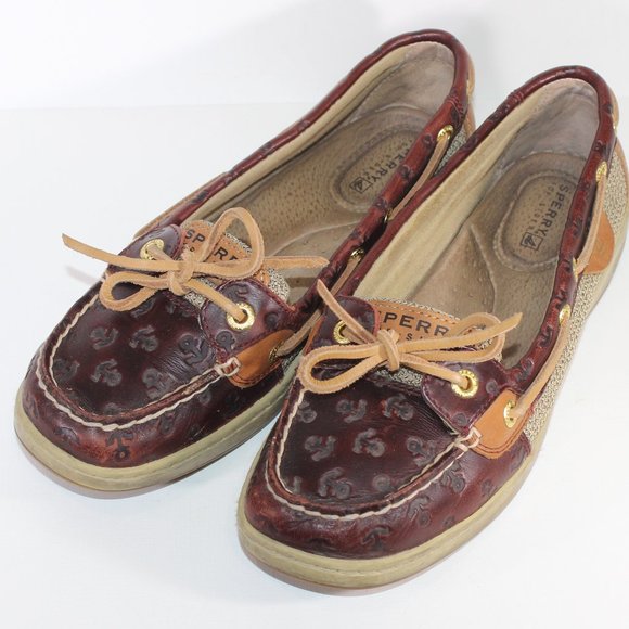 *SOLD* SPERRY Topsider Boat Shoe Leather Anchors 7 - Picture 9 of 9